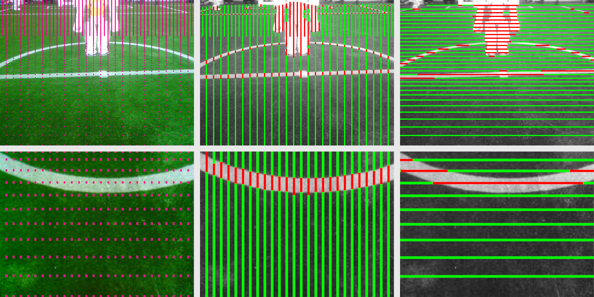 Scan Grid and Color Scan Line Regions